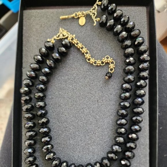 HEIDI DAUS DOUBLE STRAND BLACK BEAD NECKLACE - Picture 3 of 3